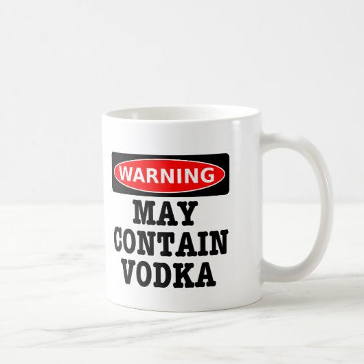Waarschuwing bevat mogelijk wodka koffiemok (Rechts)