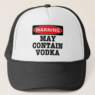 Waarschuwing bevat mogelijk wodka trucker pet