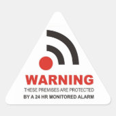 Waarschuwing Beveiliging Sticker (Voorkant)