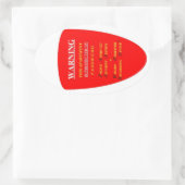 WAARSCHUWING BEVEILIGINGSSYSTEEM OVALE STICKER (Tas)