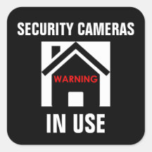WAARSCHUWING BEWAKINGSCAMERA'S IN GEBRUIK STICKER