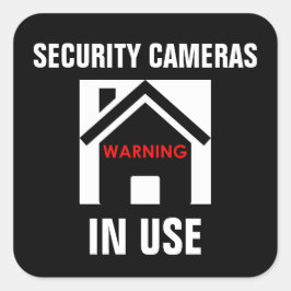 WAARSCHUWING BEWAKINGSCAMERA'S IN GEBRUIK STICKER