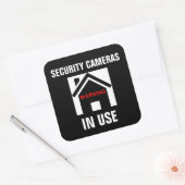 WAARSCHUWING BEWAKINGSCAMERA'S IN GEBRUIK STICKER (Envelop)