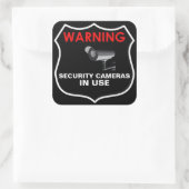 WAARSCHUWING BEWAKINGSCAMERA'S IN GEBRUIK STICKER (Tas)
