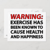 Waarschuwing: bij oefeningen is bekend dat ze de g briefkaart (Voorkant / Achterkant)