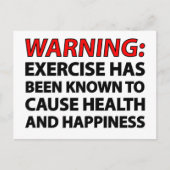 Waarschuwing: bij oefeningen is bekend dat ze de g briefkaart (Voorkant)