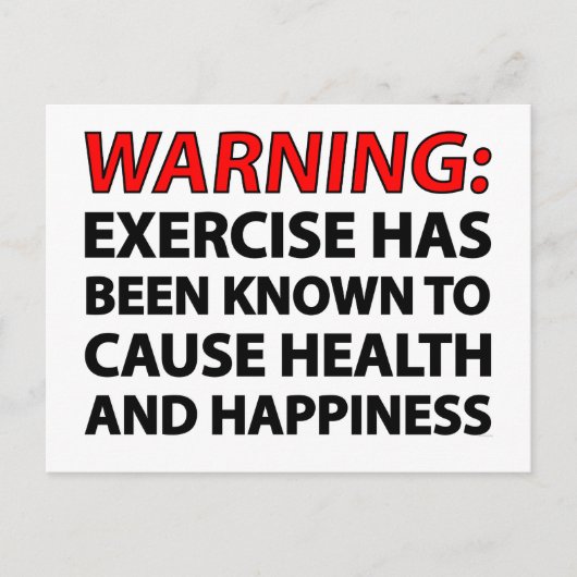 Waarschuwing: bij oefeningen is bekend dat ze de g briefkaart (Voorkant)