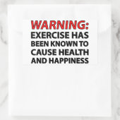 Waarschuwing: bij oefeningen is bekend dat ze de g rechthoekige sticker (Tas)