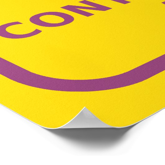 Waarschuwing bij straling poster (Hoek)