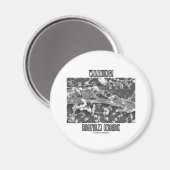 Waarschuwing! Biofilm Inside (micro-organismen) Magneet (Voorkant / Achterkant)