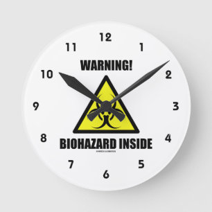 Waarschuwing! Biogevaar binnenin (Humor voor seine Ronde Klok