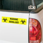Waarschuwing Biohazard Bumpersticker (Op Truck)