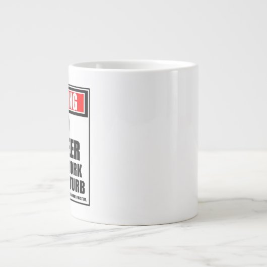 Waarschuwing Bioingenieur hard op het werk stoort  Grote Koffiekop (Voorkant)