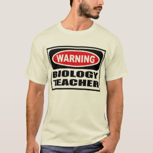 Waarschuwing BIOLOGISCHE Mannen T-Shirt