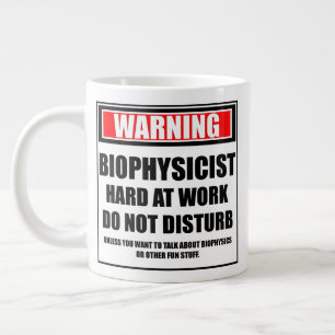 Waarschuwing Biophysicist hard op het werk stoort Grote Koffiekop