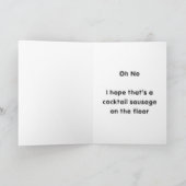 Waarschuwing Birthday Humor Drink niet te veel Kaart (Binnen)