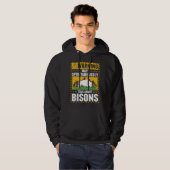 Waarschuwing Bizon Waterbuffel Hoodie (Voorkant volledig)