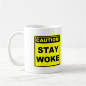 Waarschuwing Blijf Wakker Meme Mok (Links)