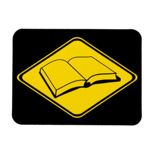Waarschuwing: Boeken vooruit! Magneet