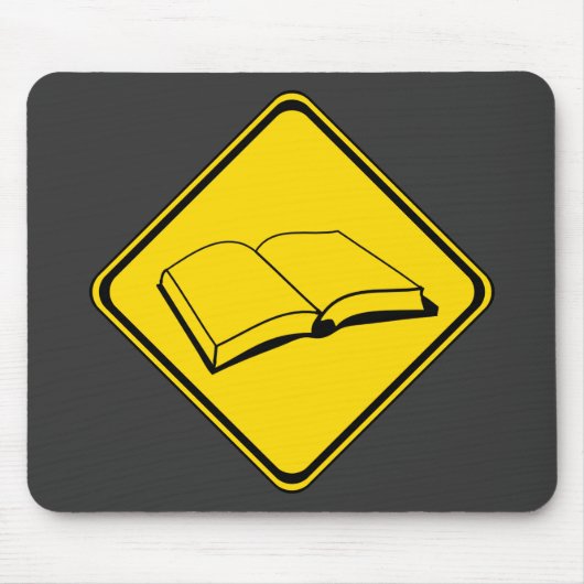 Waarschuwing: Boeken vooruit! Muismat (Voorkant)