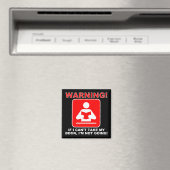 Waarschuwing Boekomslag Funny Fridge Magnet (Insitu (Vaatwasser))