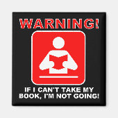 Waarschuwing Boekomslag Funny Fridge Magnet (Voorkant)