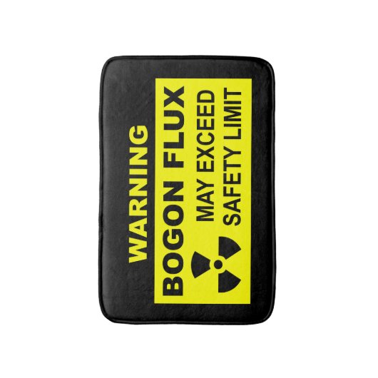 Waarschuwing: Bogon Flux Badmat (Voorkant Verticaal)