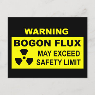 Waarschuwing: Bogon Flux Briefkaart