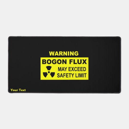 Waarschuwing: Bogon Flux Bureaumat (Voorkant)