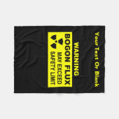 Waarschuwing: Bogon Flux Fleece Deken (Voorkant (Horizontaal))