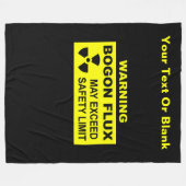 Waarschuwing: Bogon Flux Fleece Deken (Voorkant (Horizontaal))