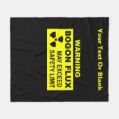 Waarschuwing: Bogon Flux Fleece Deken (Voorkant (Horizontaal))