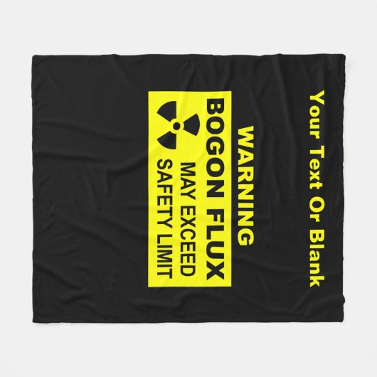 Waarschuwing: Bogon Flux Fleece Deken (Voorkant (Horizontaal))
