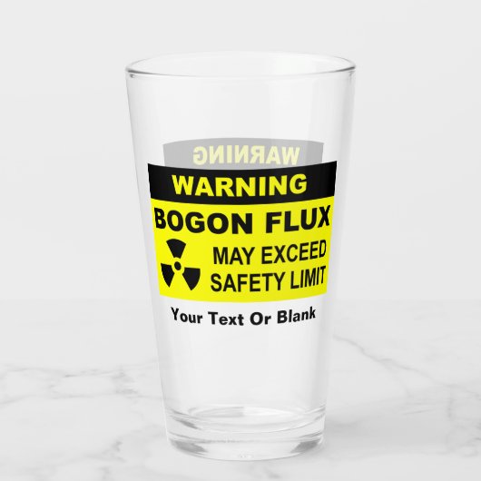 Waarschuwing: Bogon Flux Glas (Achterkant)