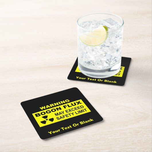 Waarschuwing: Bogon Flux Kartonnen Onderzetters (Insitu)