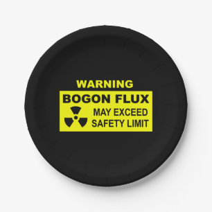 Waarschuwing: Bogon Flux Papieren Bordje