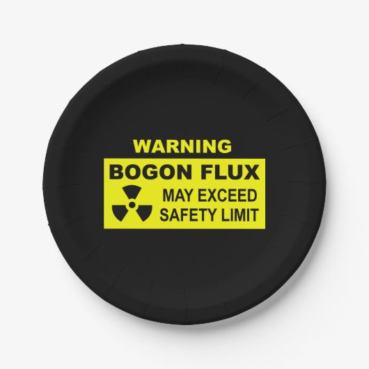Waarschuwing: Bogon Flux Papieren Bordje (Voorkant)