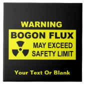 Waarschuwing Bogon Flux Tegeltje (Voorkant)