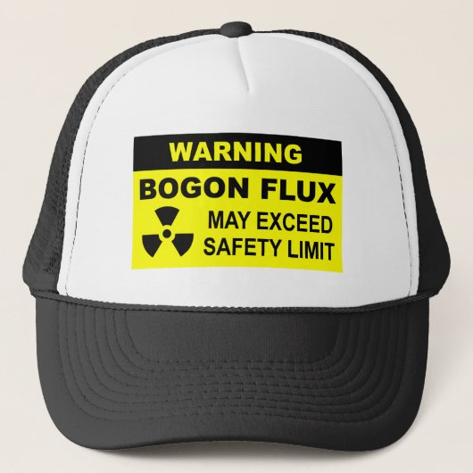 Waarschuwing: Bogon Flux Trucker Pet (Voorkant)