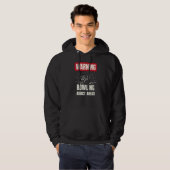Waarschuwing Bowling Addict Ahead Bowling Team Hoodie (Voorkant volledig)