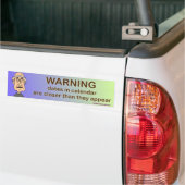 WAARSCHUWING BUMPERSTICKER (Op Truck)