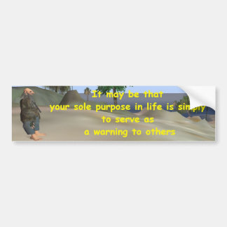 waarschuwing bumpersticker