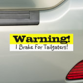 Waarschuwing! Bumpersticker (Op auto)