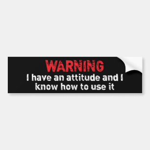 Waarschuwing Bumpersticker