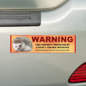 WAARSCHUWING BUMPERSTICKER (Op auto)