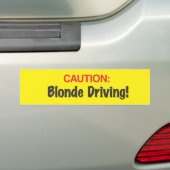 Waarschuwing Bumpersticker (Op auto)