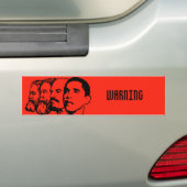WAARSCHUWING bumpersticker (Op auto)