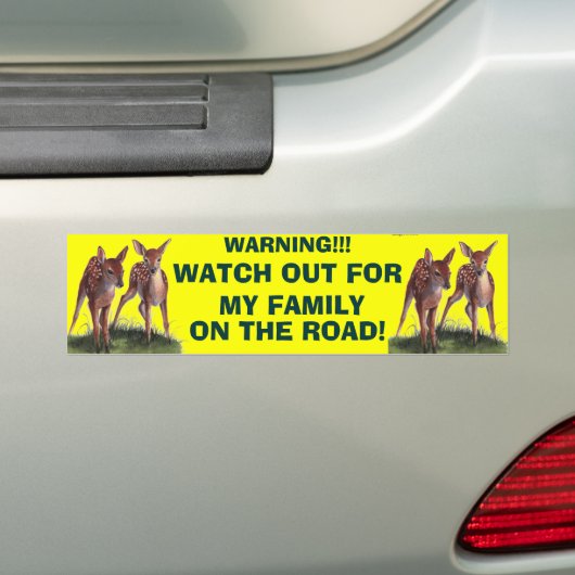 WAARSCHUWING! Bumpersticker (Op auto)