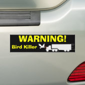 WAARSCHUWING! BUMPERSTICKER (Op auto)
