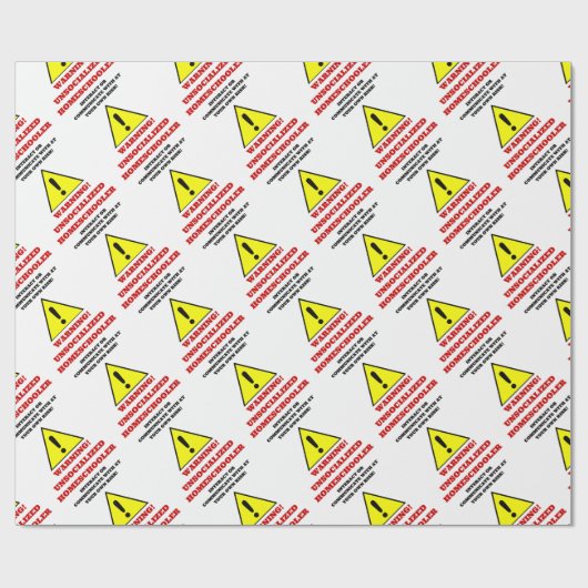 WAARSCHUWING CADEAUPAPIER (Vlak)